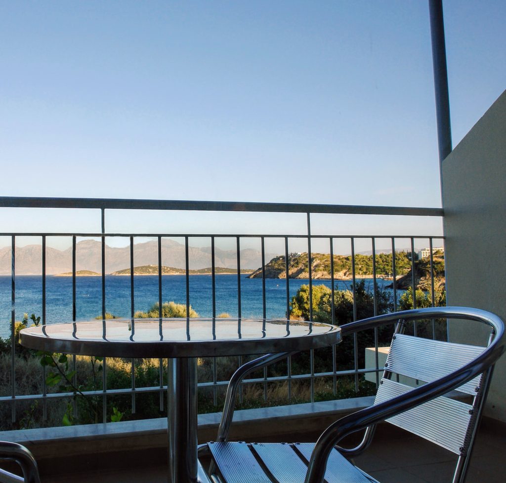 Family One-Bedroom Apartment with Sea View Balcony Mirabella Apartments Agios Nikolas Crete